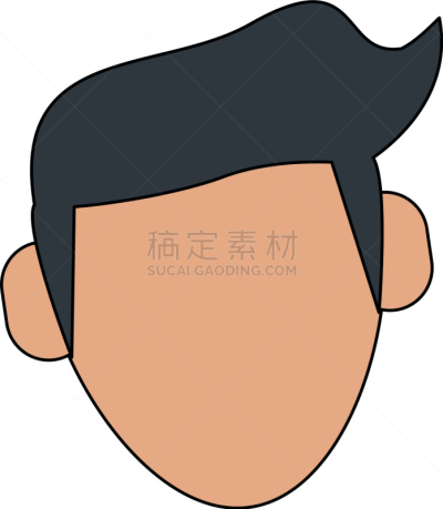 男人,空白的,卡通,商务,人,概念,肖像,图像,性格,违约