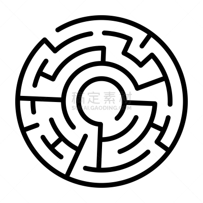 圆形,式样,矢量,抽象,现代,符号,迷宫游戏,简单,教育,装饰