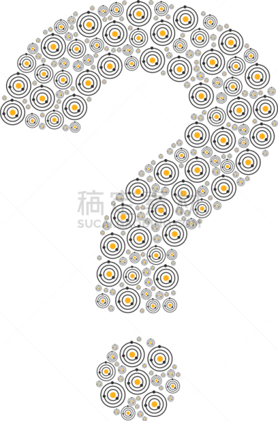 行星,抽象拼贴画,计算机图标,多样,动机,问号,问题,顺序,研究,构图