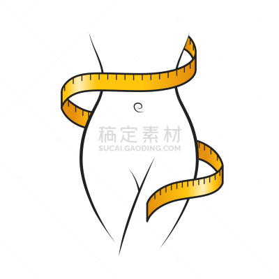 女人,计算机图标,苗条,轮廓,披肩,黄色,缎带,运动,背景分离