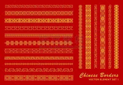 传统,高雅,黄金,矢量,式样,国境线,红色背景
