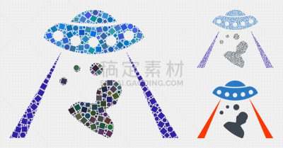 诱拐者,人,抽象拼贴画,正方形,计算机图标,太空交通工具,秘密,太空船,球体,几何形状