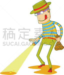盗贼,贪欲,夜贼,安全人员,男人,黄金,性格,愉悦