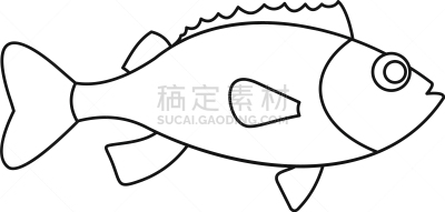 轮廓,黑鲈,计算机图标,挪威,清新,食品,大西洋,动物,餐馆,烹调