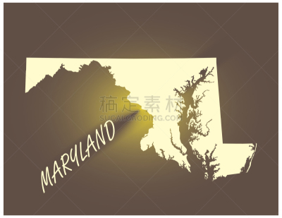 轮廓,矢量,黑白图片,绘画插图,马里兰,背景聚焦,索尔斯堡,打印单据,复古风格,肮脏的