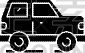car black icon concept flat