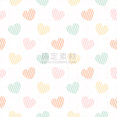 四方连续纹样,背景,心型,蜡笔画,可爱的,纺织品,浪漫,环境,泰国,爱