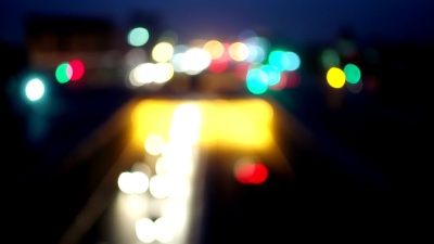 夜里的埃尔比勒-伊拉克公路