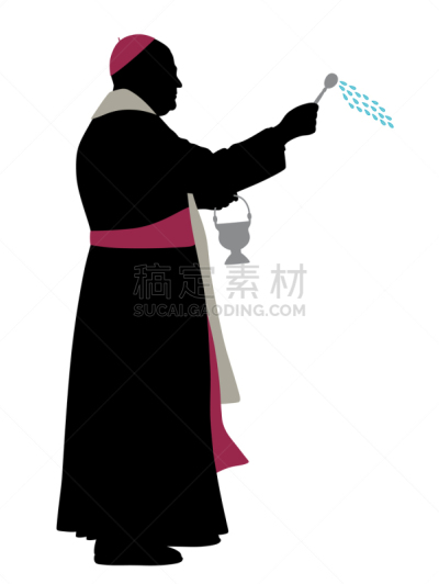 撒下,主教,圣水,洒水器,男人,大桶,父亲,庆祝,飞溅