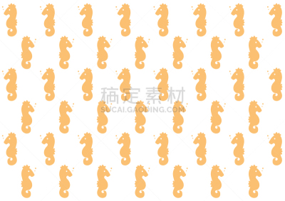 可爱的,夏天,海洋,海马,式样,纺织品,壁纸,海星,船,复古