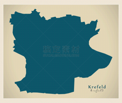 德国,克雷菲尔德,特拉华,现代,城市,街道图,非都市风光,形状