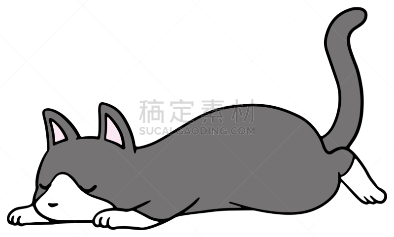 矢量,绘画插图,猫,惊骇,十二生肖,恐怖,简单,动物,宠物商店