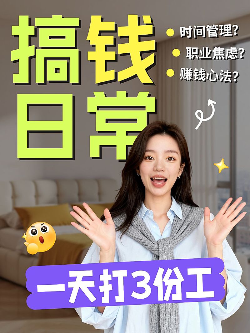 自媒体博主知识付费视频人像小红书封面