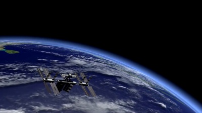 空间站与地球