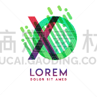 xo logo with theme galaxy speed and style
