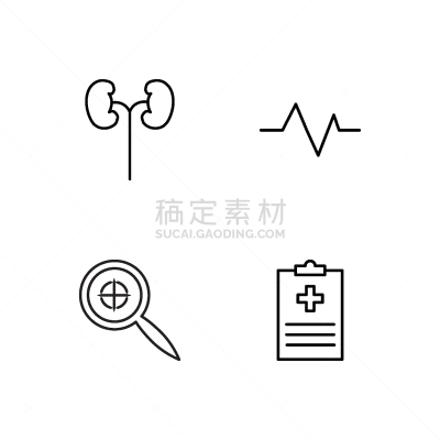 健康保健,轮廓,简单,计算机图标,商务,压力,计算机,听诊器,布置,联系