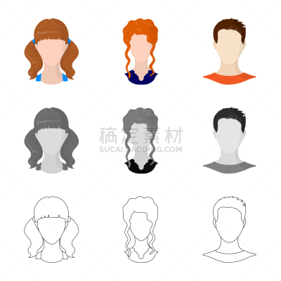 专业人员,照片,品牌名称,分离着色,假发,男人,肖像,图像,收集,设计