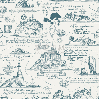 化妆舞会服,手稿,法国,纺织品,游艇,圣米歇尔山,壁纸,铅笔画,复古,旅行