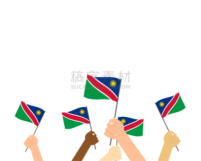 绘画插图,矢量,纳米比亚,动物手,白色背景,拿着,传统,国内著名景点,背景分离,纺织品