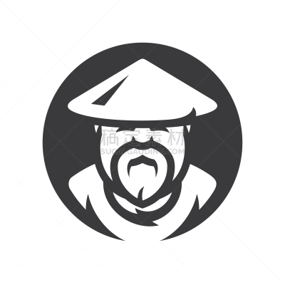 少林,标志,男人,白色,职权,艺术,剪影