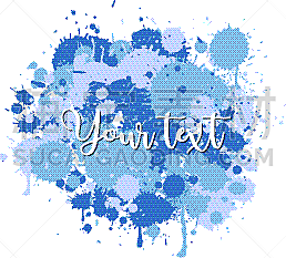background design with watercolor splash in blue