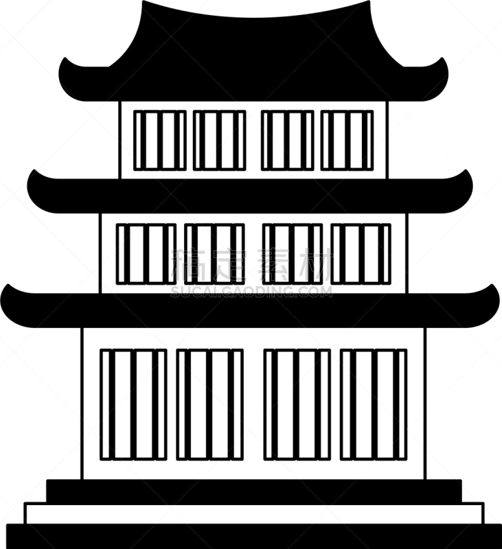 寺庙,符号,黑白图片,华丽的,传统,大门,建筑,装饰品