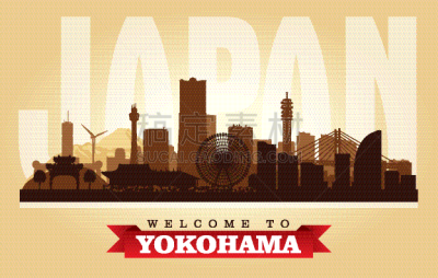 日本,横滨,城市天际线,亚洲,旅途,白昼,商务,名声,滨水,剪影