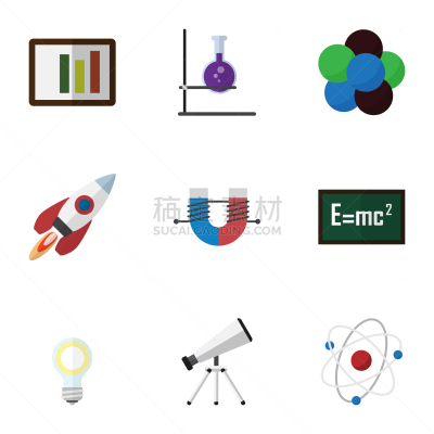 科学,爱因斯坦,平坦的,计算机图标,球体,绿色,幻想,健康保健,图像,矢量