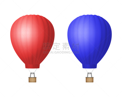 旅途,模板,热气球,夏天,三维图形,空白的,概念,图标集,矢量,轻航空机