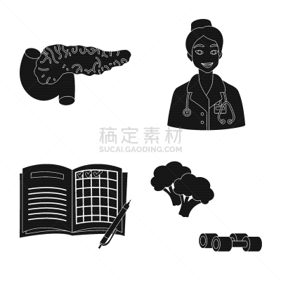 健康保健,分离着色,一个物体,品牌名称,蔬菜,护士,听诊器,食品,维生素,糖尿病