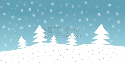 森林,动物手,霜,雪,冷,木制,天空,绘制,剪影,下雪