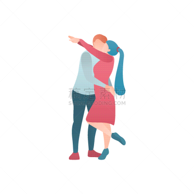 女人,绘画插图,男人,平坦的,蜜月,可爱的,丈夫,背景分离,家庭,妻子