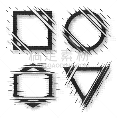 几何形状,撕破的,图像特效,分离着色,白色,秘密,图像,切断,爱抚,布置