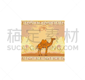 吉萨,金字塔形,骆驼,背景,鹰神荷鲁斯,法老,旅行者,地形,夏天,复古