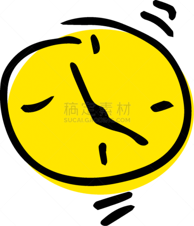 闹钟,平衡折角灯,可爱的,荒废的时光,现代,棍,儿童,画画,手绘,绘制