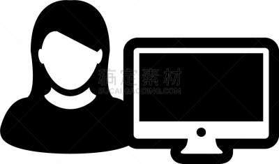 人,女性,显示器,计算机图标,商务,计算机,外包,工程师,技术,女人