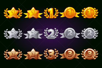 青铜,奖,黄金,银,计算机图标,运动,获胜,布置