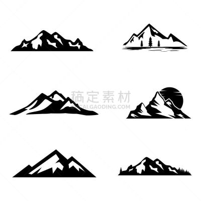 户外,标签,符号,计算机图标,矢量,标志,山,徒步旅行,冒险,旅行