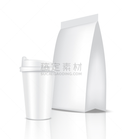 白色,咖啡,杯,轻蔑的,分离着色,饮料,热,干净,写实,包装