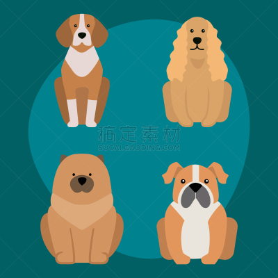 面包,狗,性格,卡通,幽默,可爱的,纯种犬,梗犬,牧羊犬,巴哥犬