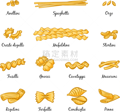 意大利细面条,通心粉,意大利,蝴蝶结通心粉,传统,菜单,晚餐,螺旋面,捕食,收集