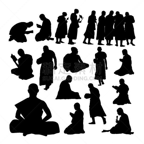 做手势,神,成年的,人,男人,白色背景,黑色,传统
