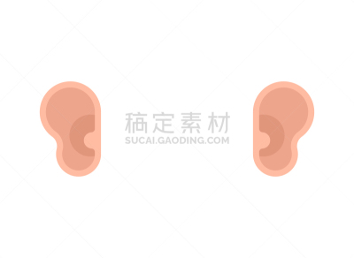矢量,人的耳朵,绘画插图,分离着色,模板,生物学,音乐,人,耳屏,结节