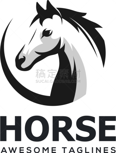 马,抽象,品牌名称,圆形,动物头,商务,运动,野生动物,迅速