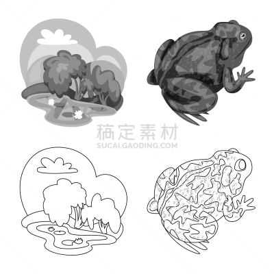 野生动物,藓沼,符号,生物学,有毒物质,青蛙,草,动物,湖,设计