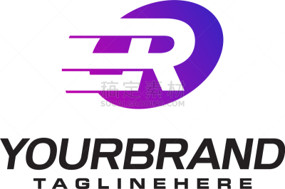 英文字母R,迅速,品牌名称,抽象,线条,活力,传媒,商务,运动,行动
