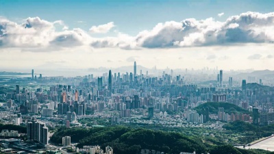 中国深圳城市风光延时摄影