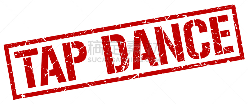 橡皮章,踢踏舞,分离着色,红色,白色背景,证章,矢量,海豹,复古