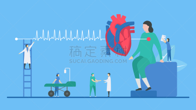 心动过速,矢量,绘画插图,心脏病,动机,信函,问题,心脏病专家,小的,生物学