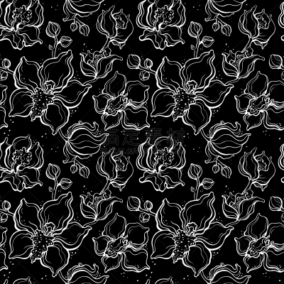 兰花,花纹,华丽的,自然,纺织品,图像,花朵,自然美,花瓣,叶子